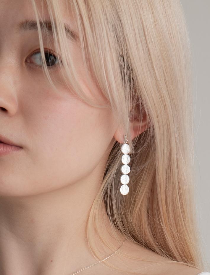 レザーバブル5イヤリング（泡のもと003-EAR）泡のもとシリーズ